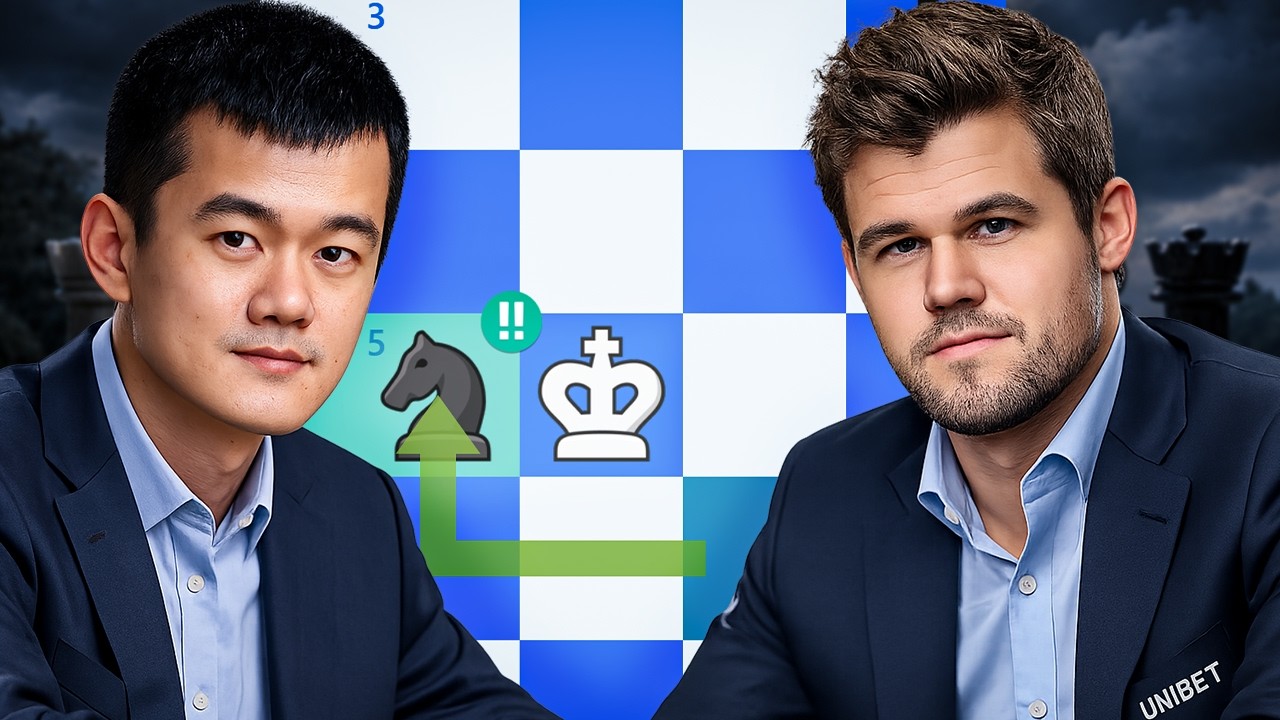 World Champion Under Pressure 😳 | Carlsen vs Ding (2017)