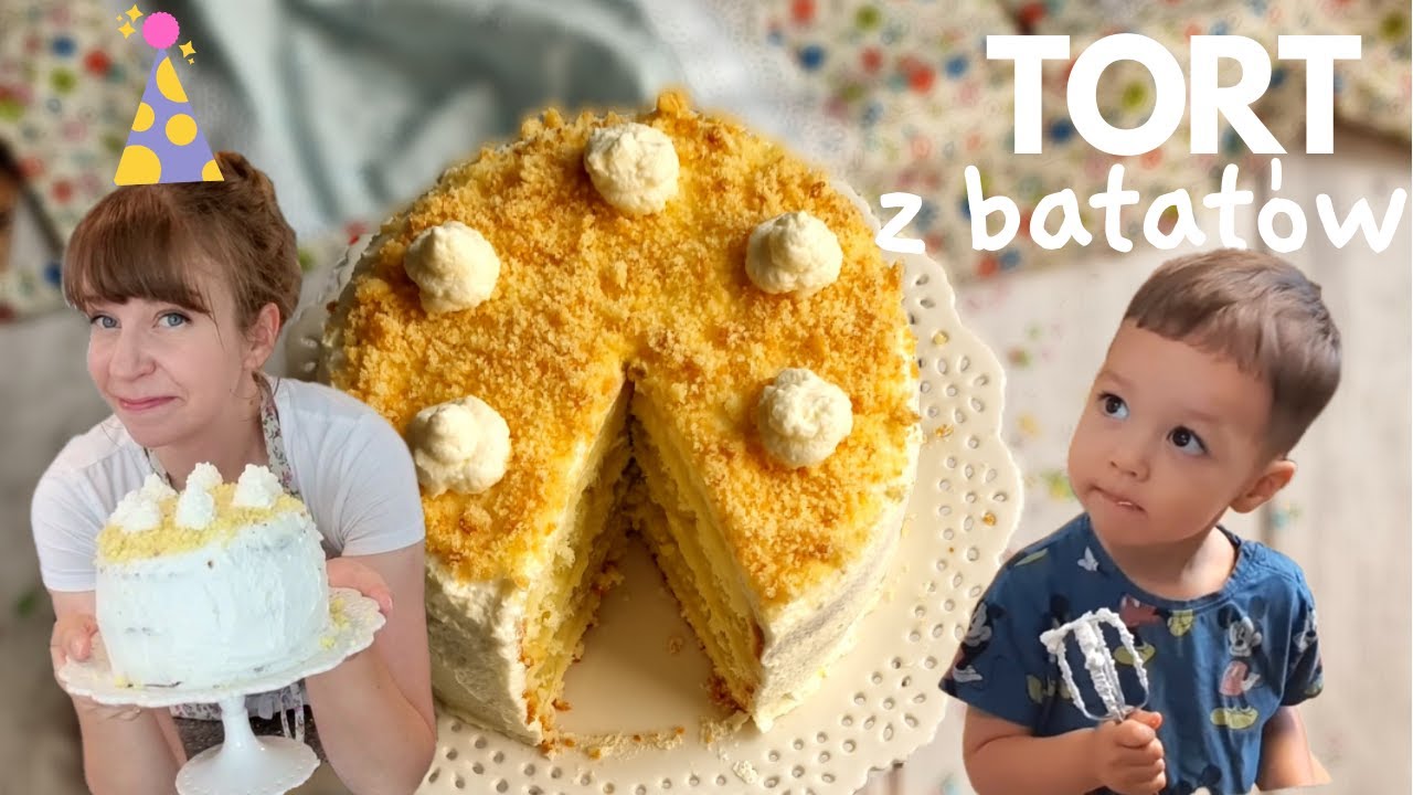TORT Z BATAT&Oacute;W - pyszny i nietypowy tort urodzinowy - KOREAŃSKI DESER