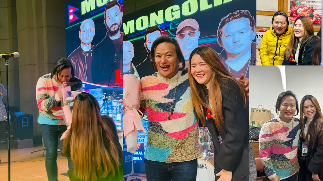स्टेजमै गएर Raju Lama लाई फूल 💐दिए ! FOREVER CRUSH❤️Raju lama live concert in south korea 🥰
