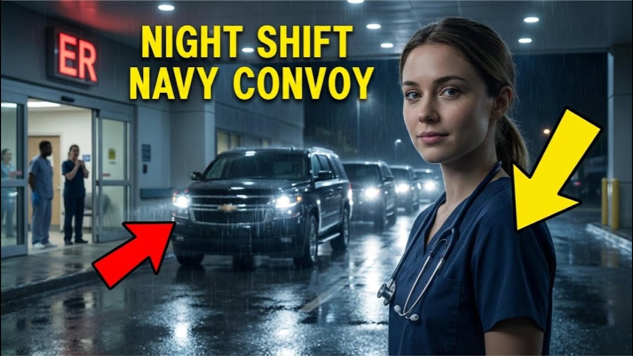 She Was “Nobody” on Night Shift… Until a Navy Convoy Came for HER