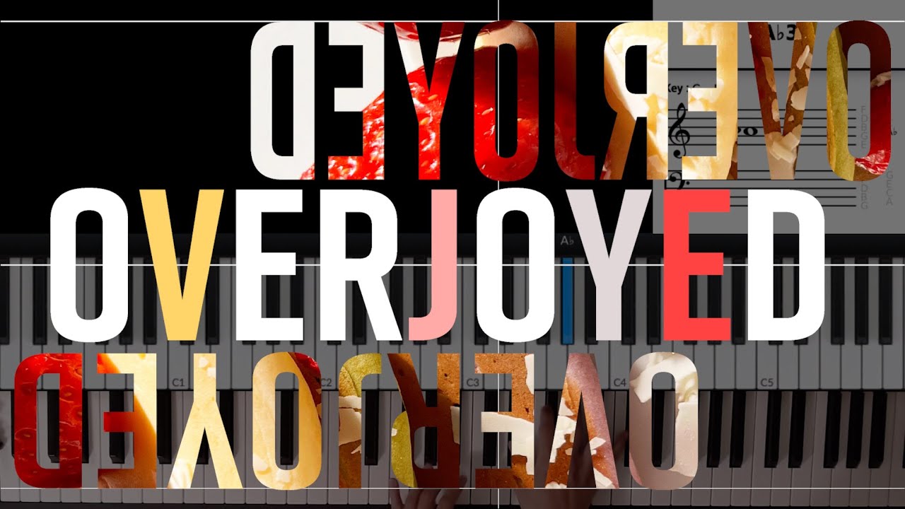 【スティービーワンダー】Stevie Wonder Overjoyed: Jazz piano improvisation with visual keys