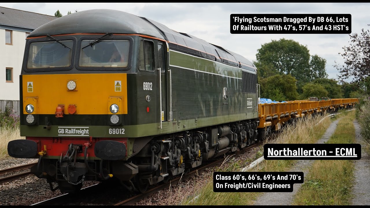 Trains At Northallerton - East Coast Mainline - In August 2025