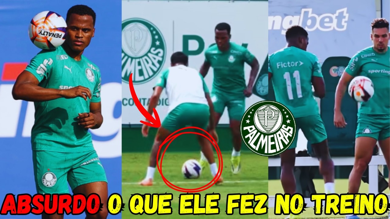 😱ABSURDO! OLHA O QUE O JHON ARIAS FEZ NO TREINO DO PALMEIRAS