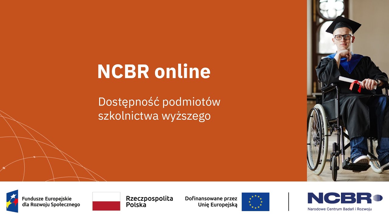 NCBR online: Dostępność podmiot&oacute;w szkolnictwa wyższego