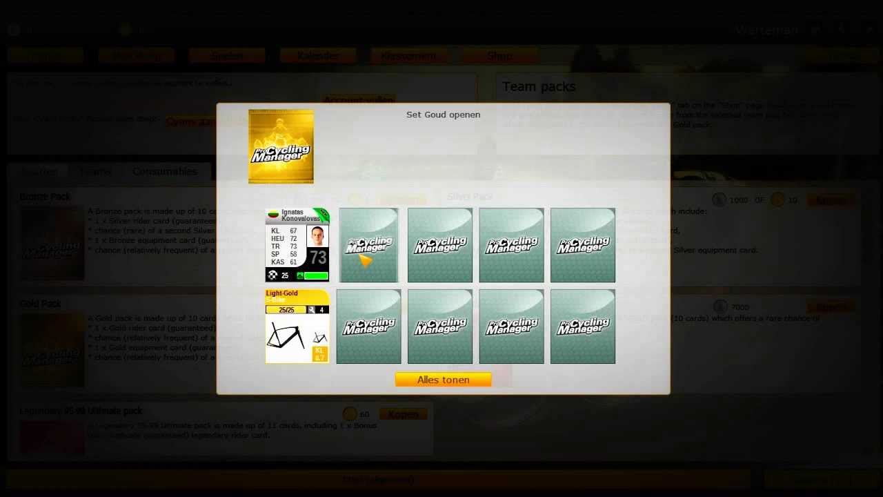 Pro Cycling Manager 2012 | Armada Pack Opening #1 (Gold Pack)