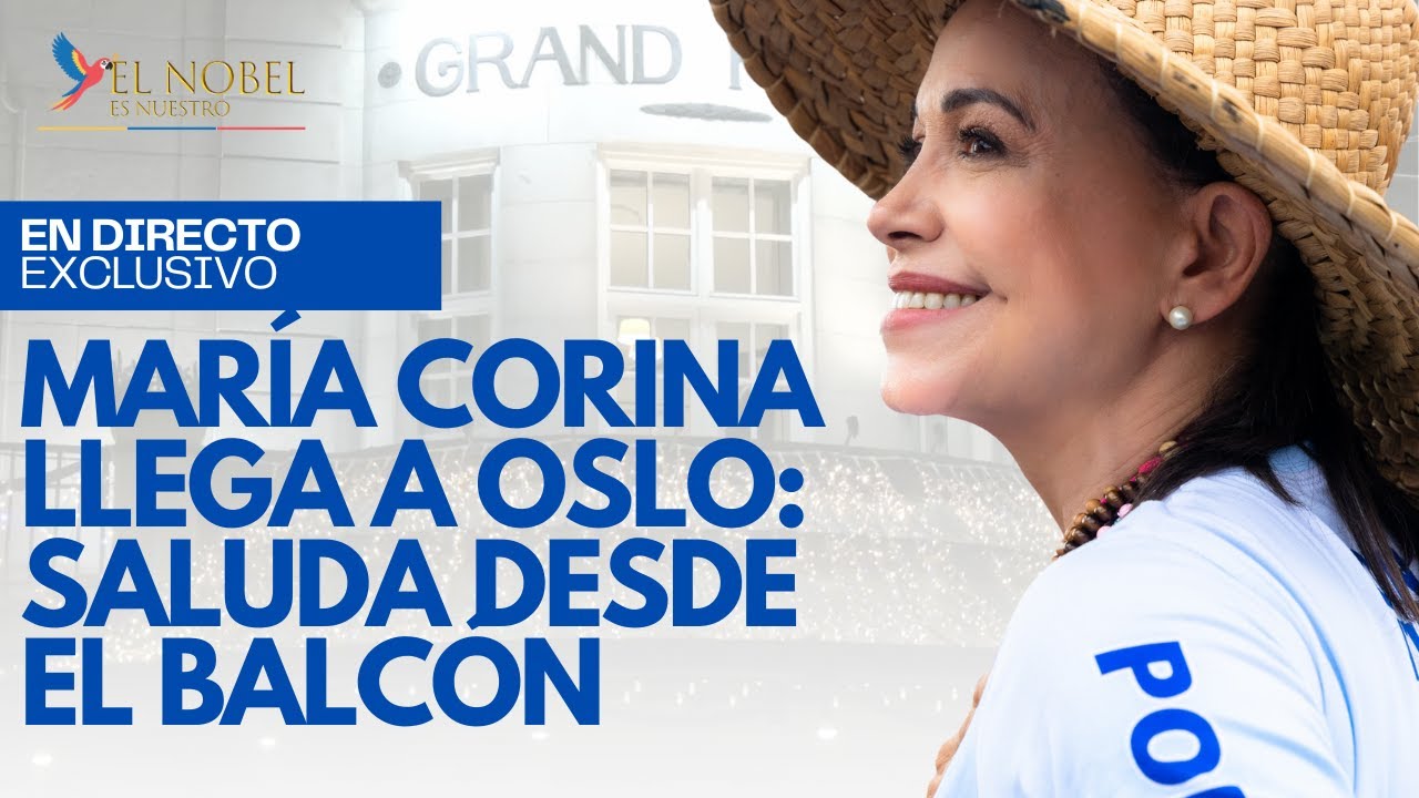 EN VIVO | María Corina Machado en Oslo: saludo desde el balcón y encuentro con ciudadanos #Venezuela