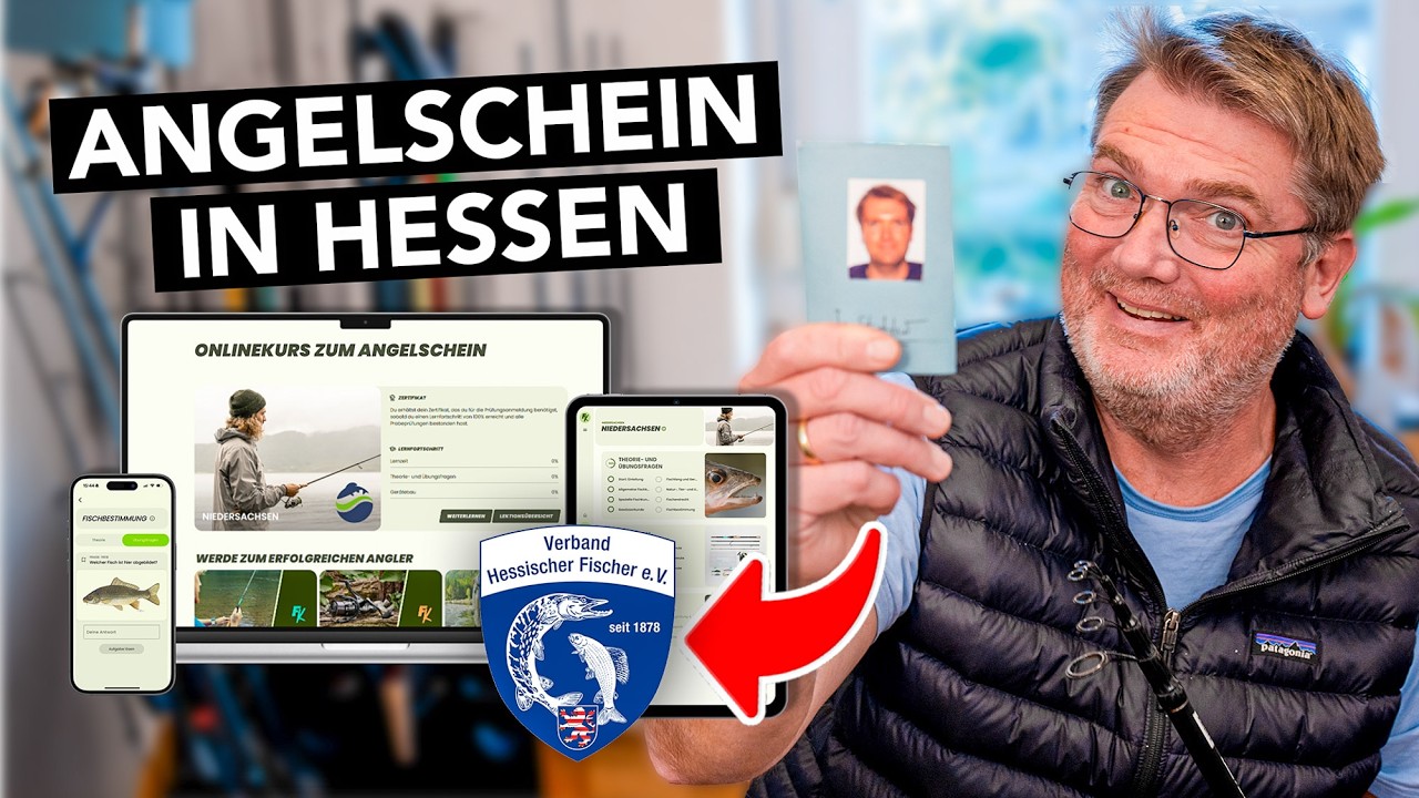 Angelschein in Hessen online machen 🎣 (schnell & sicher zum Fischereischein)