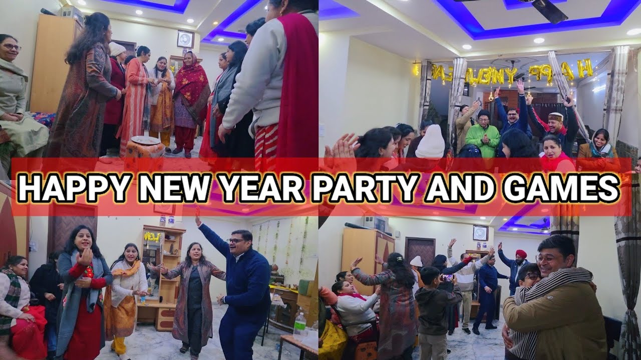 New Year Party With Fun Games | Happy New Year Vlog | Kanakmuditvlog #vlog 
