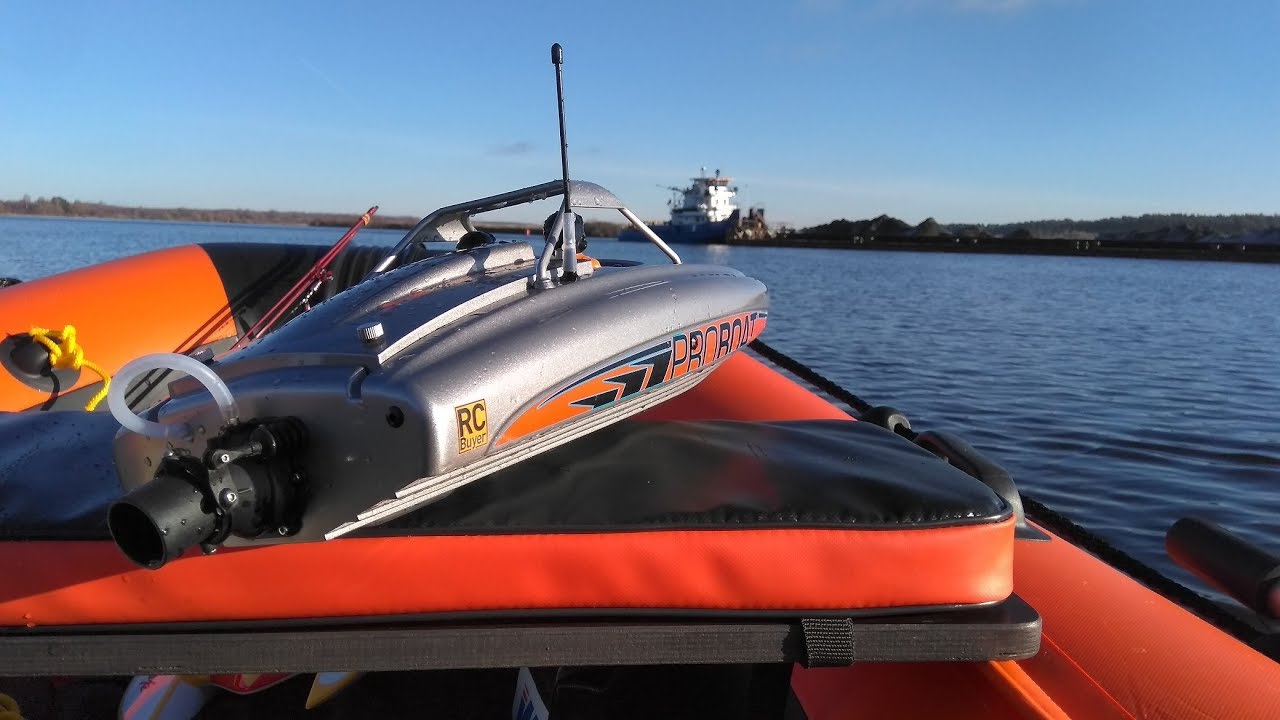 Лодка с ВОДОМЕТОМ ... тест-драйв и обслуживание ProBoat River Jet 23