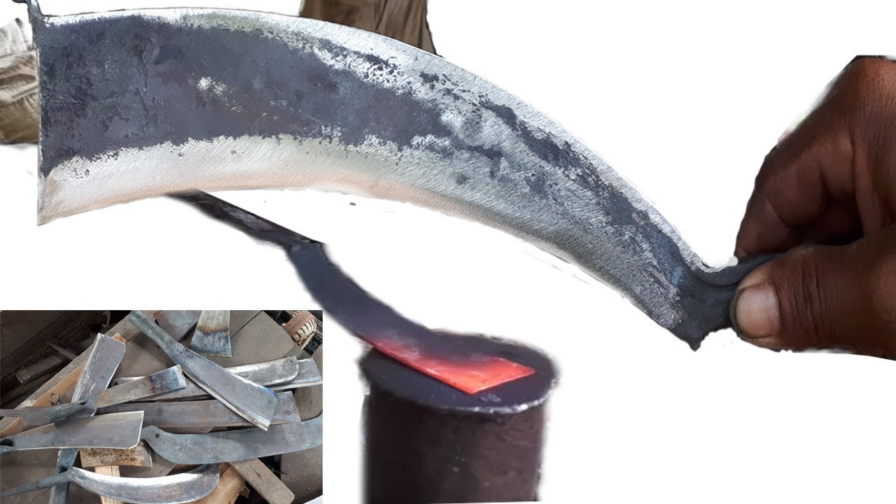 Forging knife: How blacksmith forge a knife in Cambodia