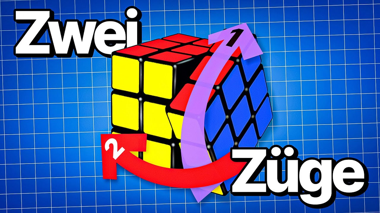 ZAUBERWÜFEL LÖSEN (Trick) | Rubik's Cube nur 2 Schritte