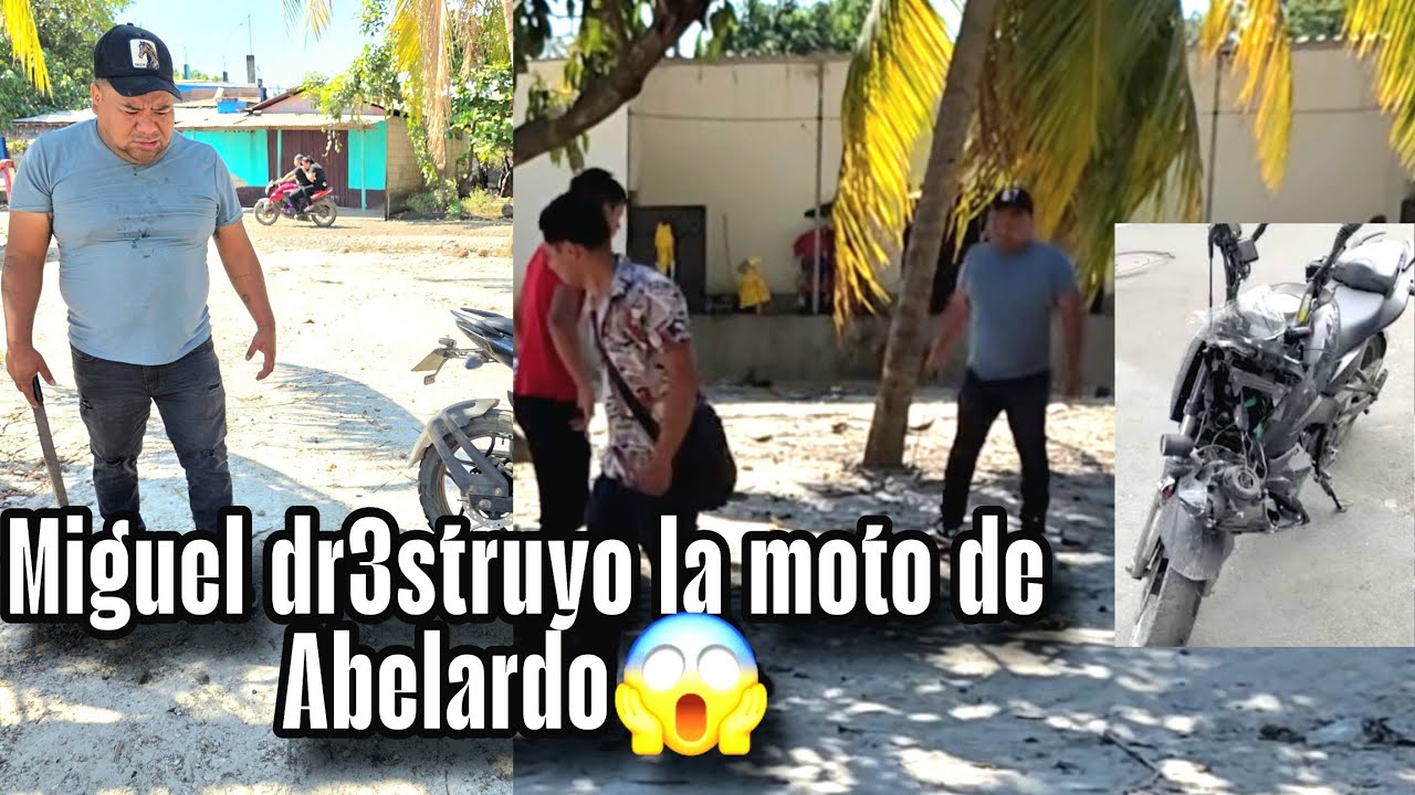 Miguel esta l0k0 le hace mi3rd@ la moto a Abelardo esto no puede ser😱