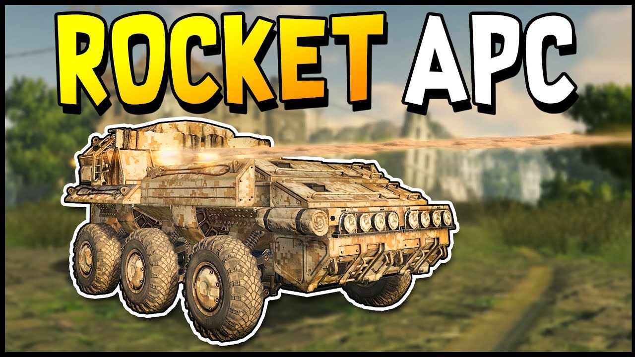 Crossout - THE ROCKET APC! Triple Wasp APC Build - Crossout Gameplay