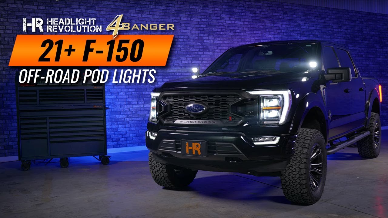 2021+ F-150 4Banger Pod Lights A-Pillar Install and Review | Headlight Revolution