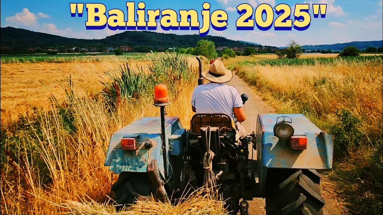 BALIRANJE 2025 *Kada traktor krene , seno leti*🚜🤣 (rakovica 65, imt 542, lifam inex presa)