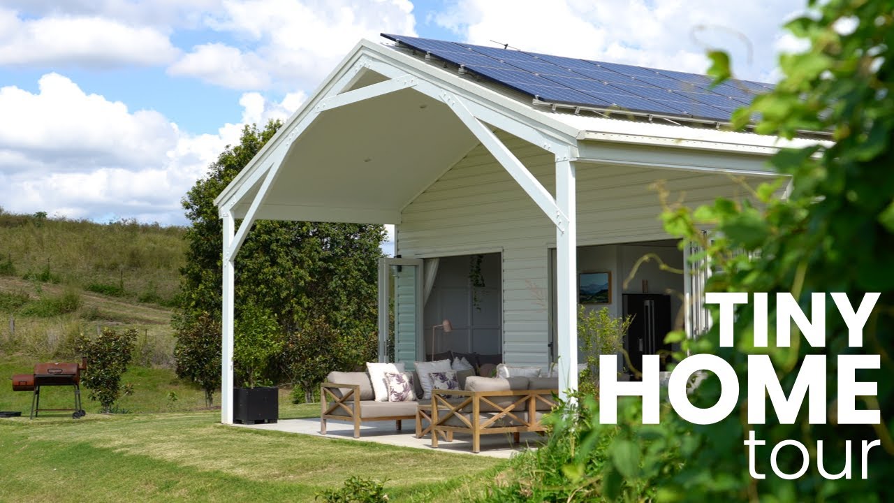 Luxury Hamptons Style Tiny Home Tour | Brisbane Queensland Australia | Tiny House | Ep 23