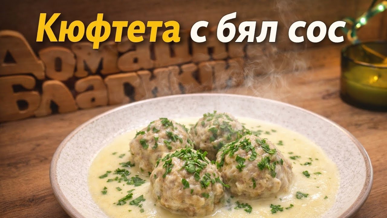 Кюфтета с бял сос – бързо и много вкусно | Готово за 30 минути