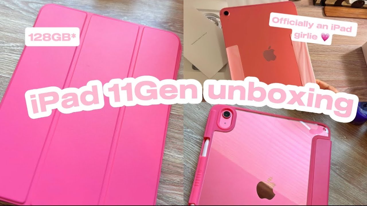 iPad 11th Gen Unboxing 💕 | Pink iPad Setup + First Impressions!