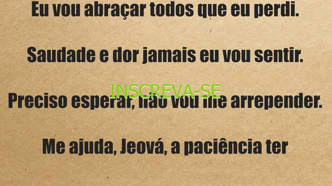 cântico das testemunhas de Jeová...