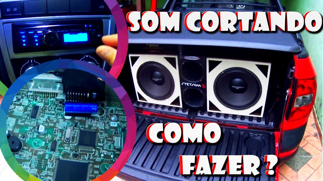 RADIO PIONEER CORTA SOM QUANDO AUMENTA VOLUME .