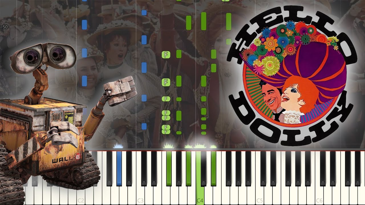 Hello Dolly  - Put On Your Sunday Clothes: Synthesia Piano Tutorial