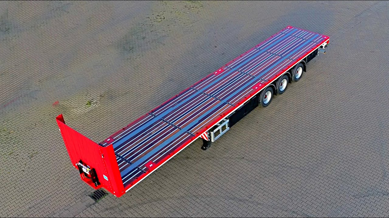 WEB TRAILER Plateau-Auflieger mit Containerverriegelungen