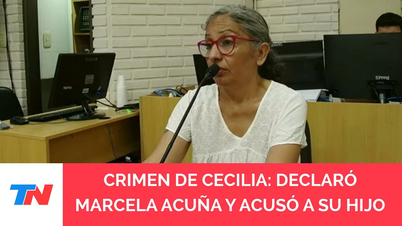 Crimen de Cecilia Strzyzowski: Marcela Acuña acusó a su hijo y desligó a Emerenciano Sena