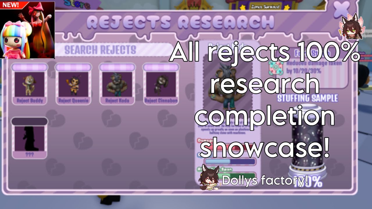 100% Reject Research Showcase! | Dolly&rsquo;s Factory!