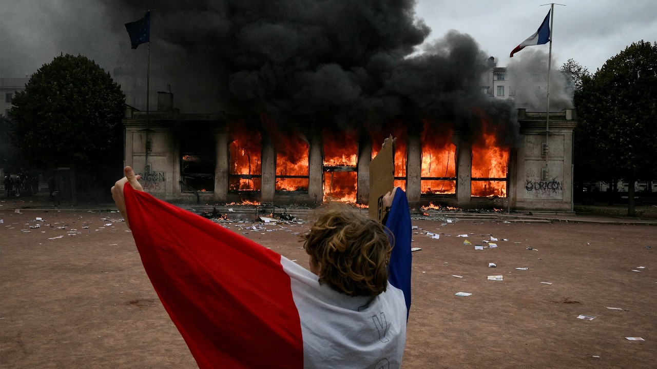 Clashes, fires and looting break out as protesters rally across France