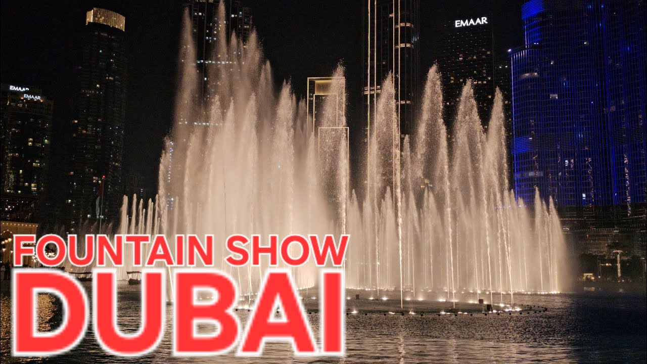 11PM DUBAI FOUNTAIN SHOW | Dubai Tourist Attraction - Dubai Mall & Burj Khalifa | 10.2.25: 4K-UHD