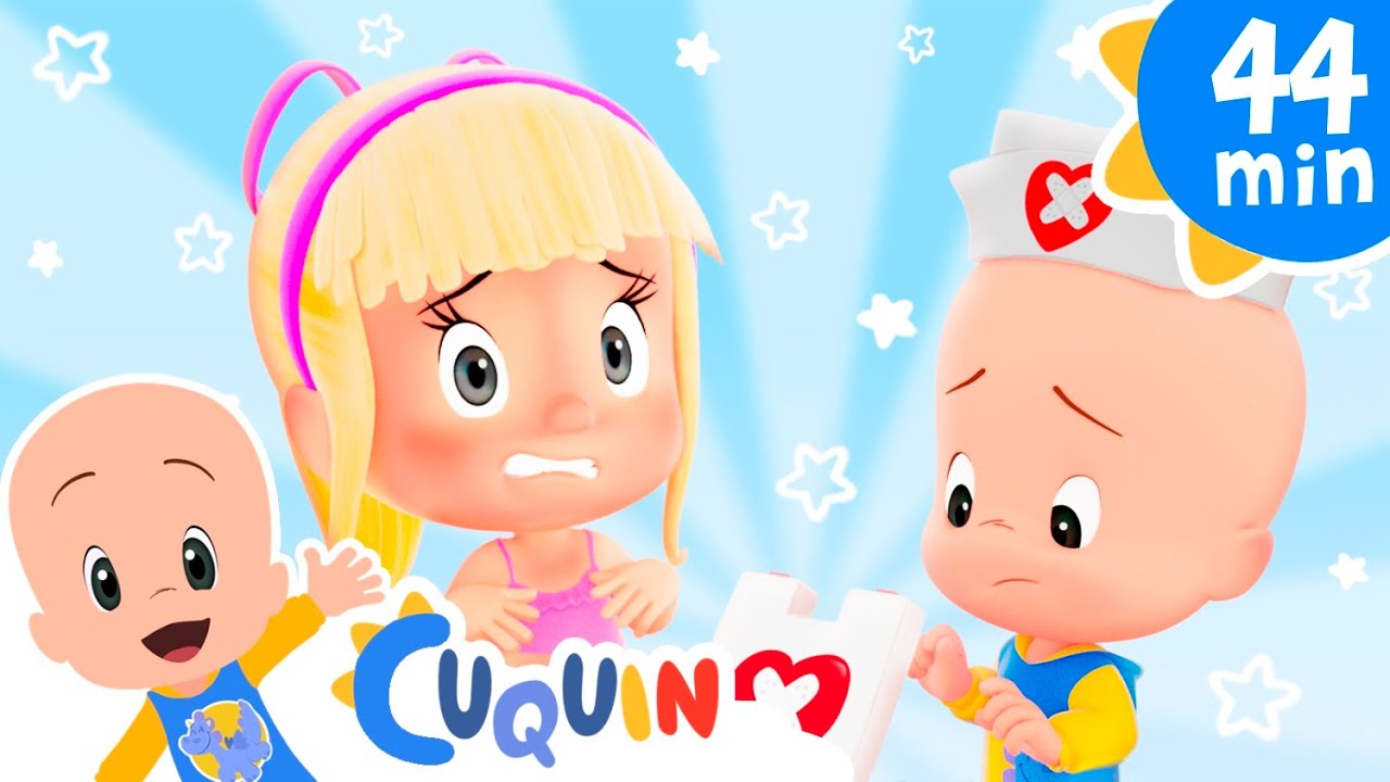 Doctor Cuquin I feel sick - Cleo & Cuquin Netflix episodes & Nursery Rhymes