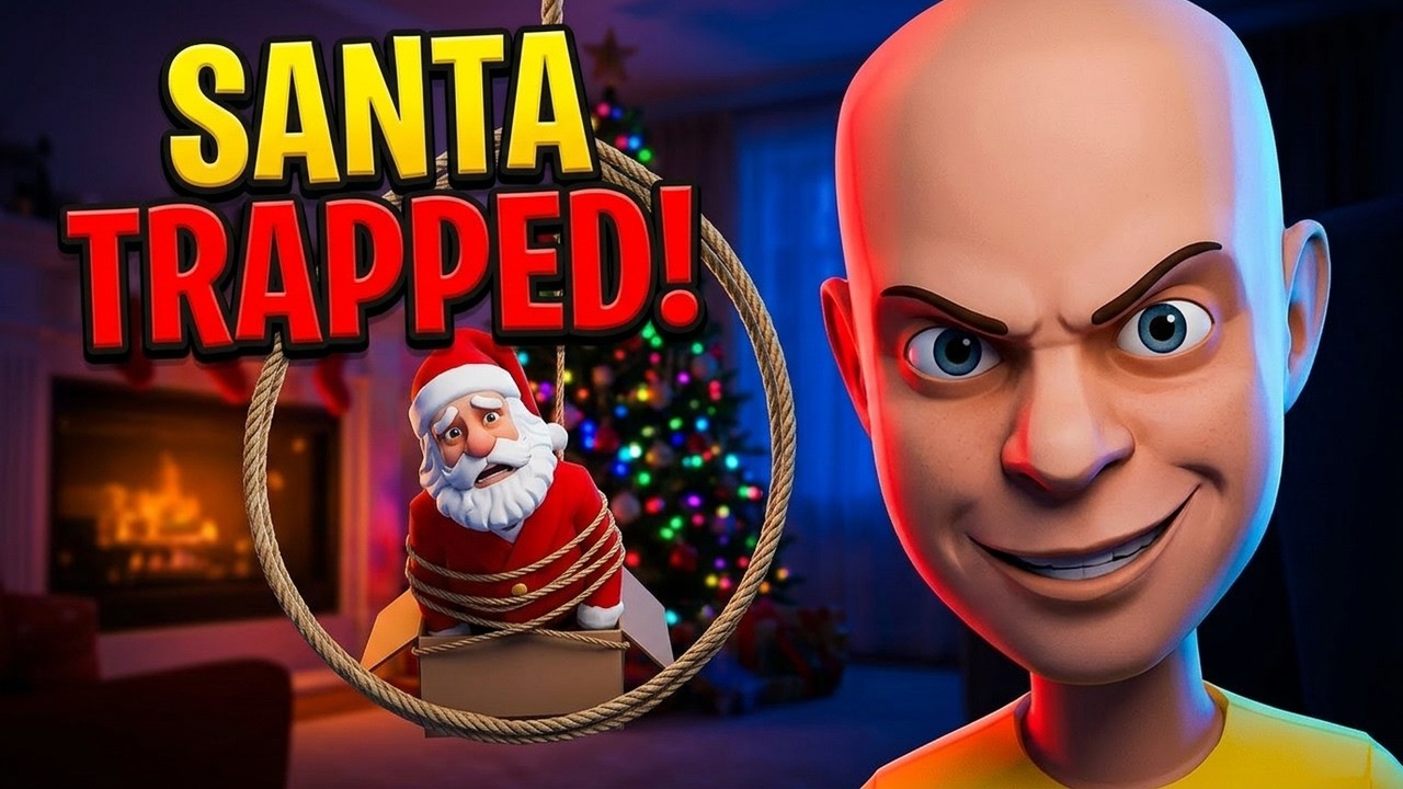 Classic Caillou and Caillou Set a Trap for Santa / Santa Gets Caught / Steal His Gifts / Grounded
