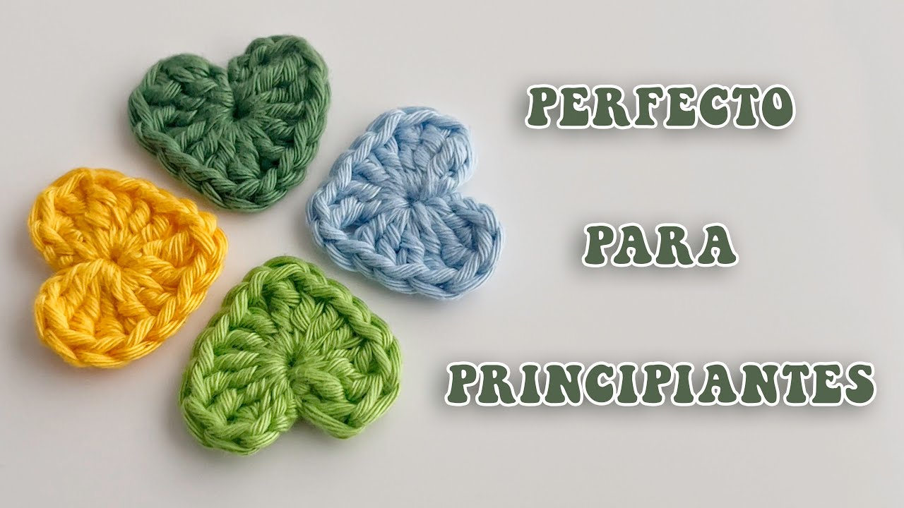 MINI CORAZ&Oacute;N a Crochet R&Aacute;PIDO Para VENDER ❤️ Paso a Paso
