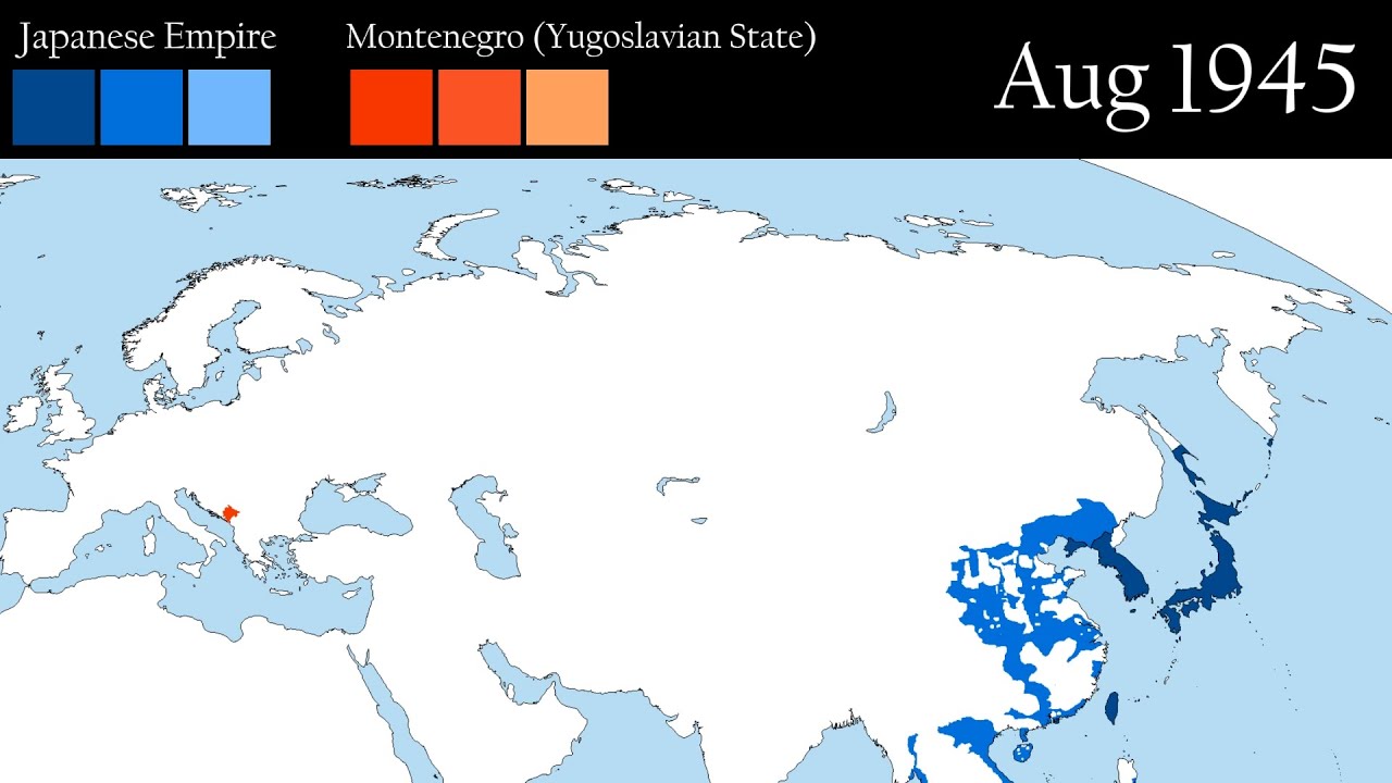 The Montenegrin-Japanese War: Every Month (1904-2006) | PlusMaps