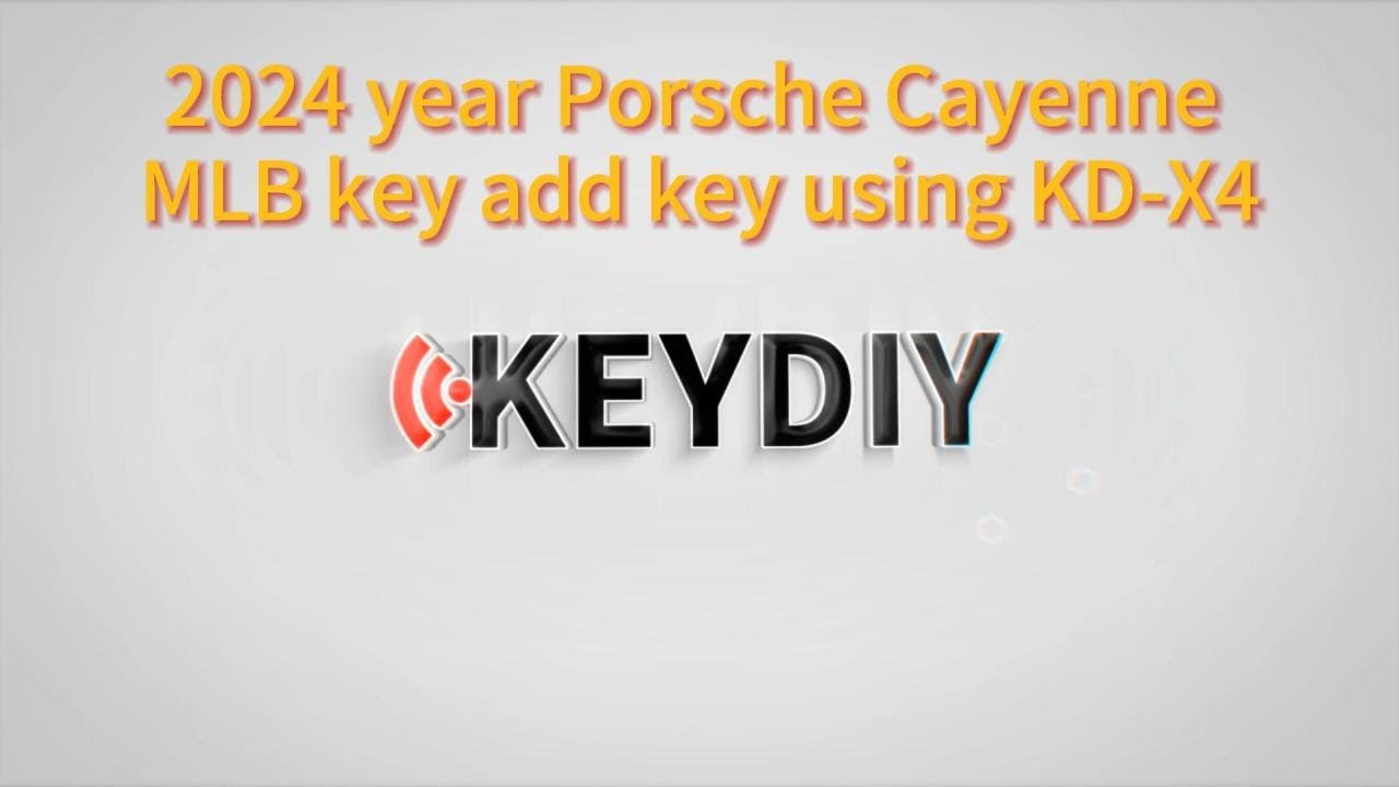 Программирование ключа для Porsche Cayenne MLB KD-X4 2024 года выпуска