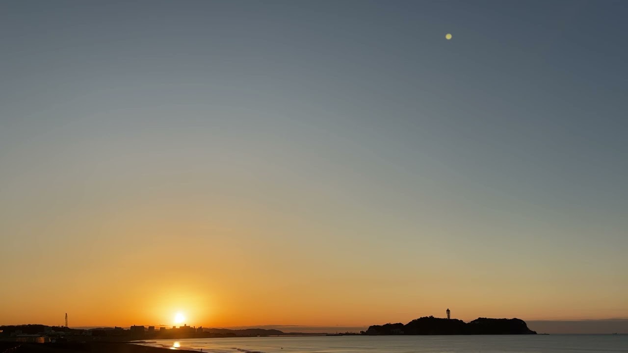 【江ノ島・日の出】2026/01/28 江ノ島の朝日 #湘南 #江ノ島 #マジックアワー #気象情報