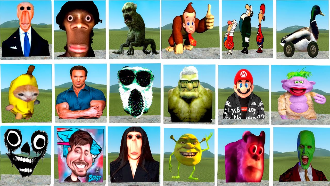 ULTIMATE NEXTBOTS PACK VS NEXTBOTS MEME PACK\Nextbots\ Gmod! Garry's Mod! \ Sandbox