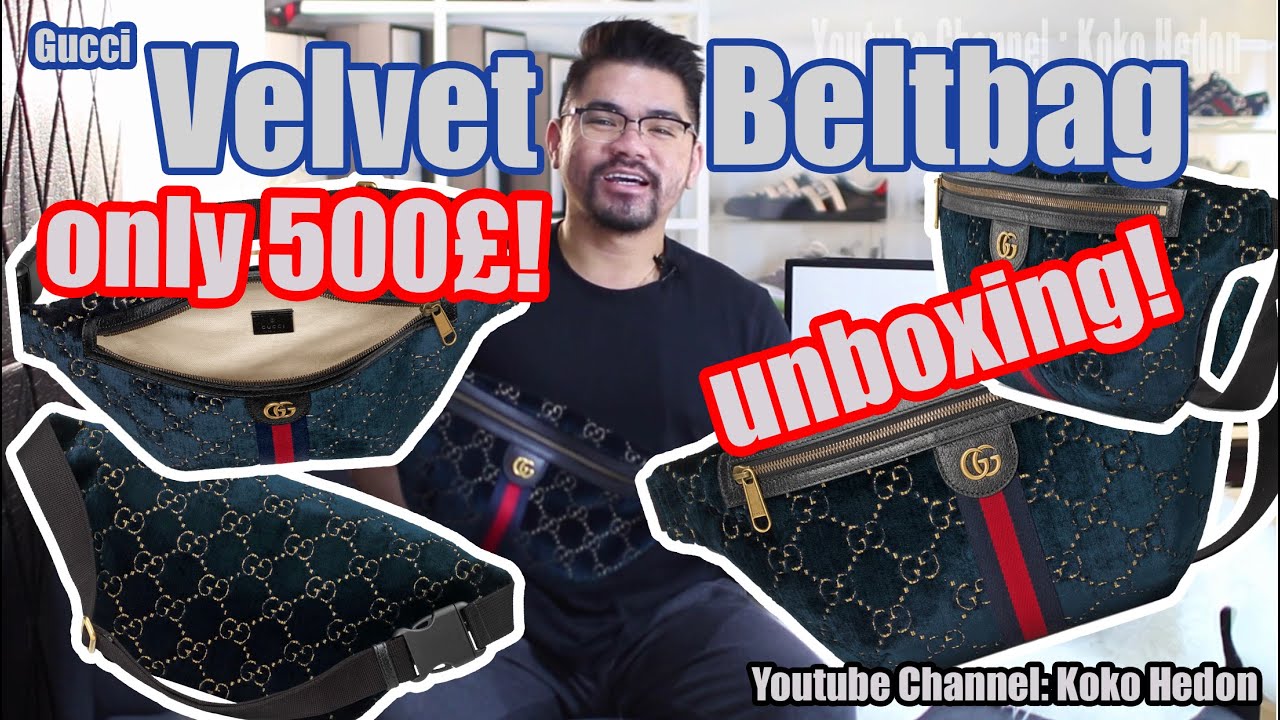 Gucci Velvet Belt Bag Unboxing! Ga sampe 1000$ tapi Mewah looks nya!
