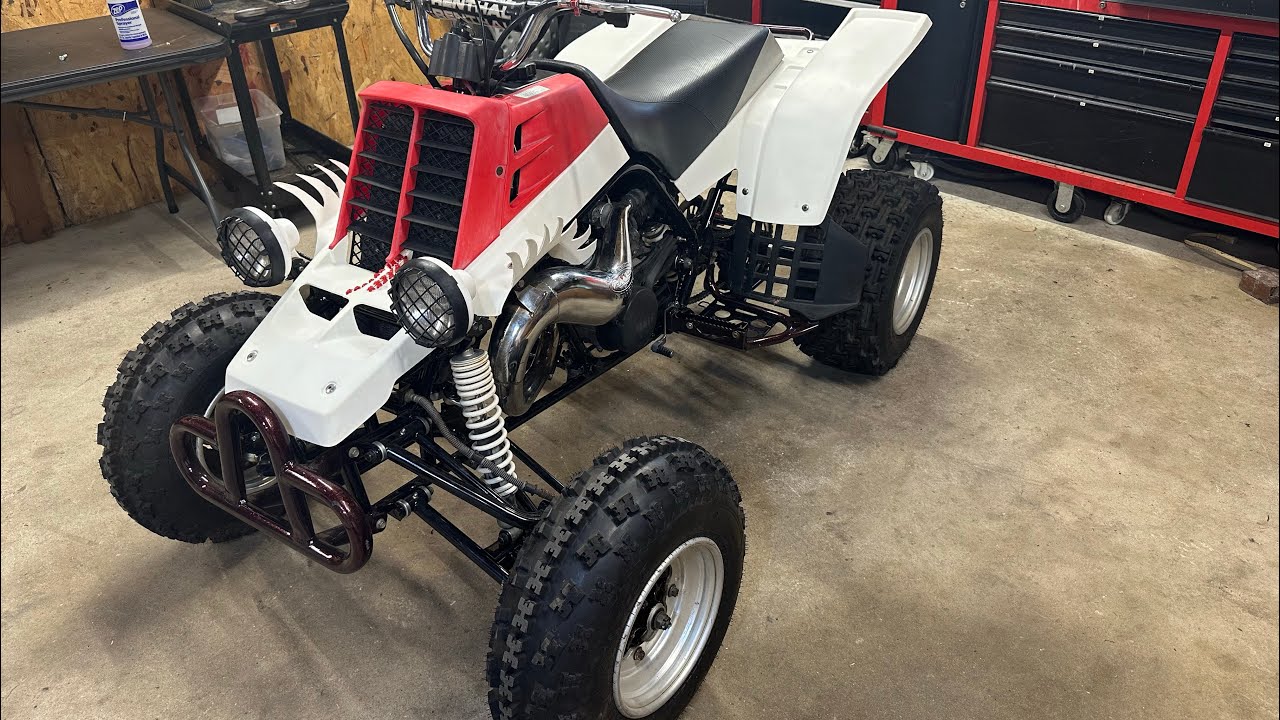 First ride on the 1990 Banshee since the restoration | Crispy banshee action