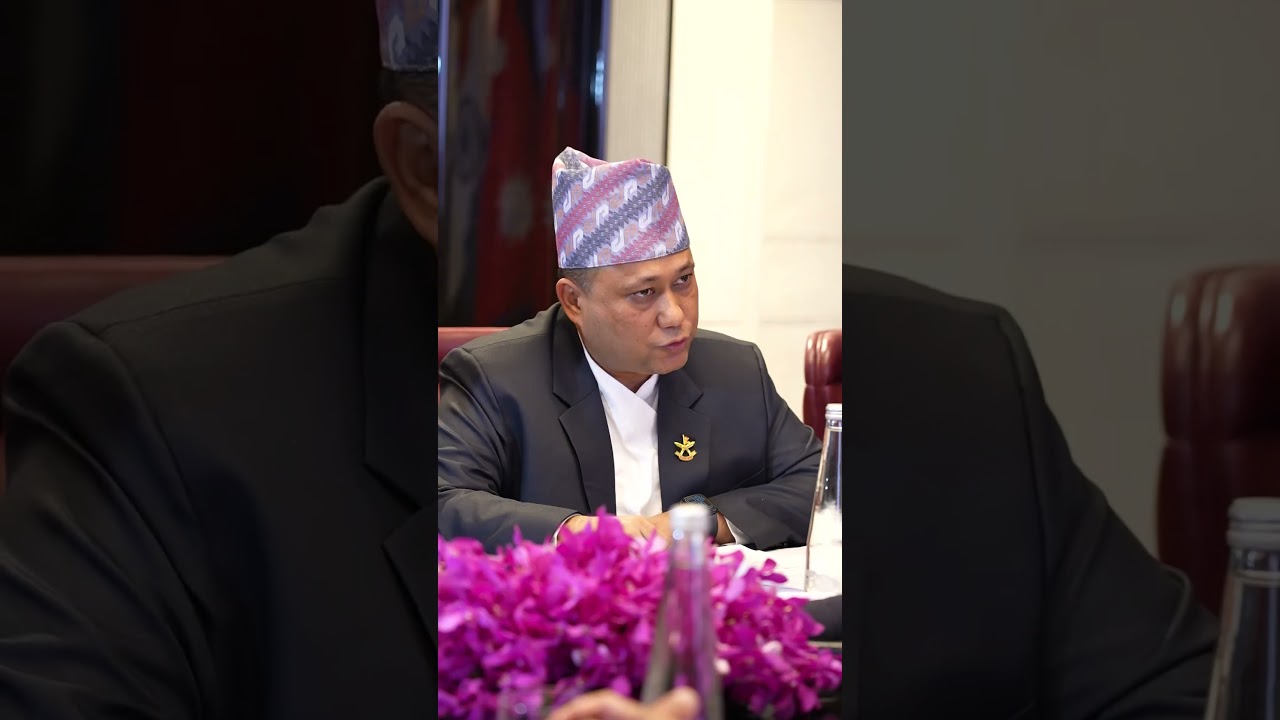 EAM Dr Jaishankar meeting with FM Shisir Khanal of Nepal