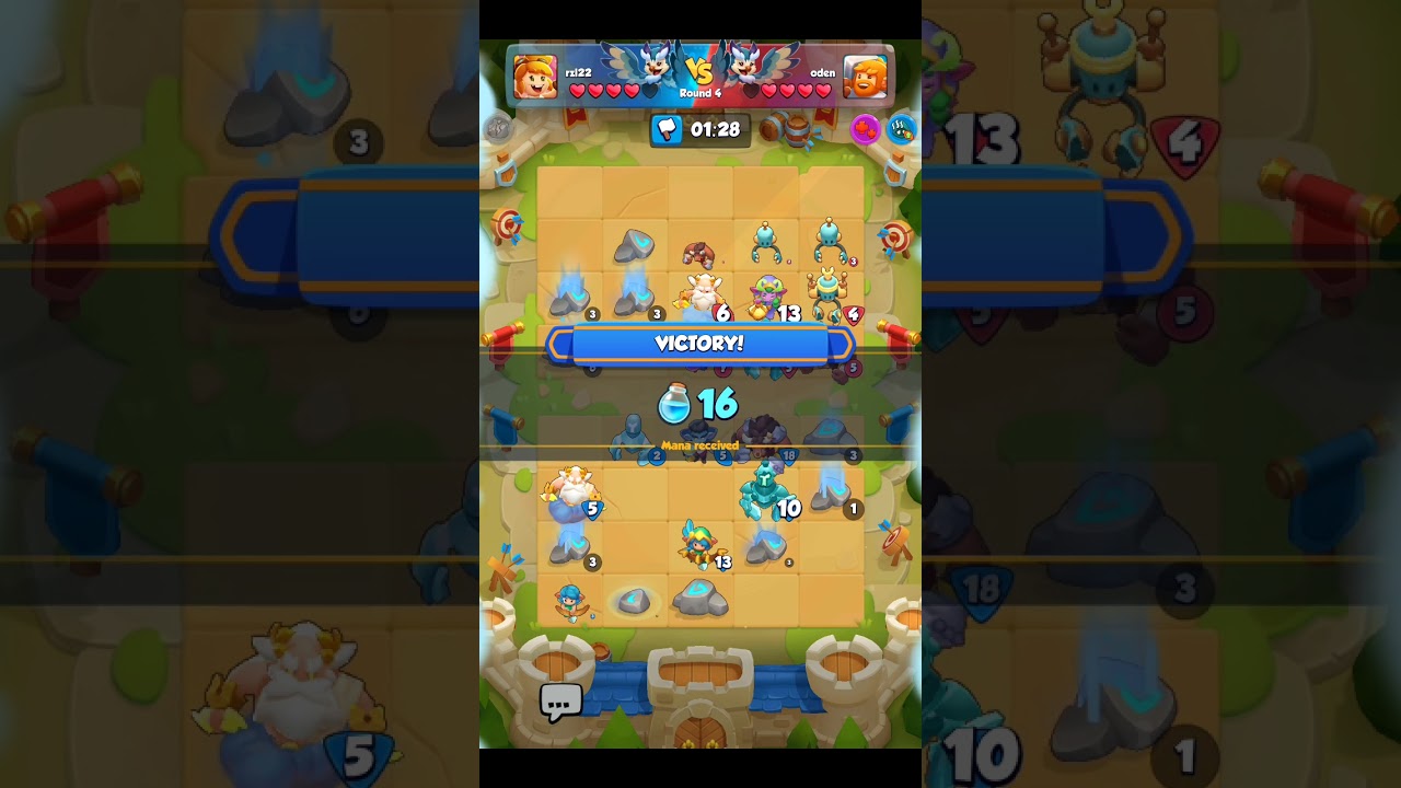 Castle duels pvp arena 5 battle, one battle only, using risen, vampire, zeus, crusher, archer