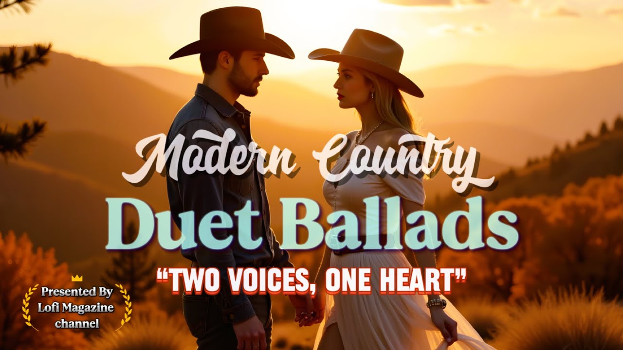 【Playlist】 Modern Country Duet Ballads | Two Voices, One Heart [All New Songs] (Lyric Video)