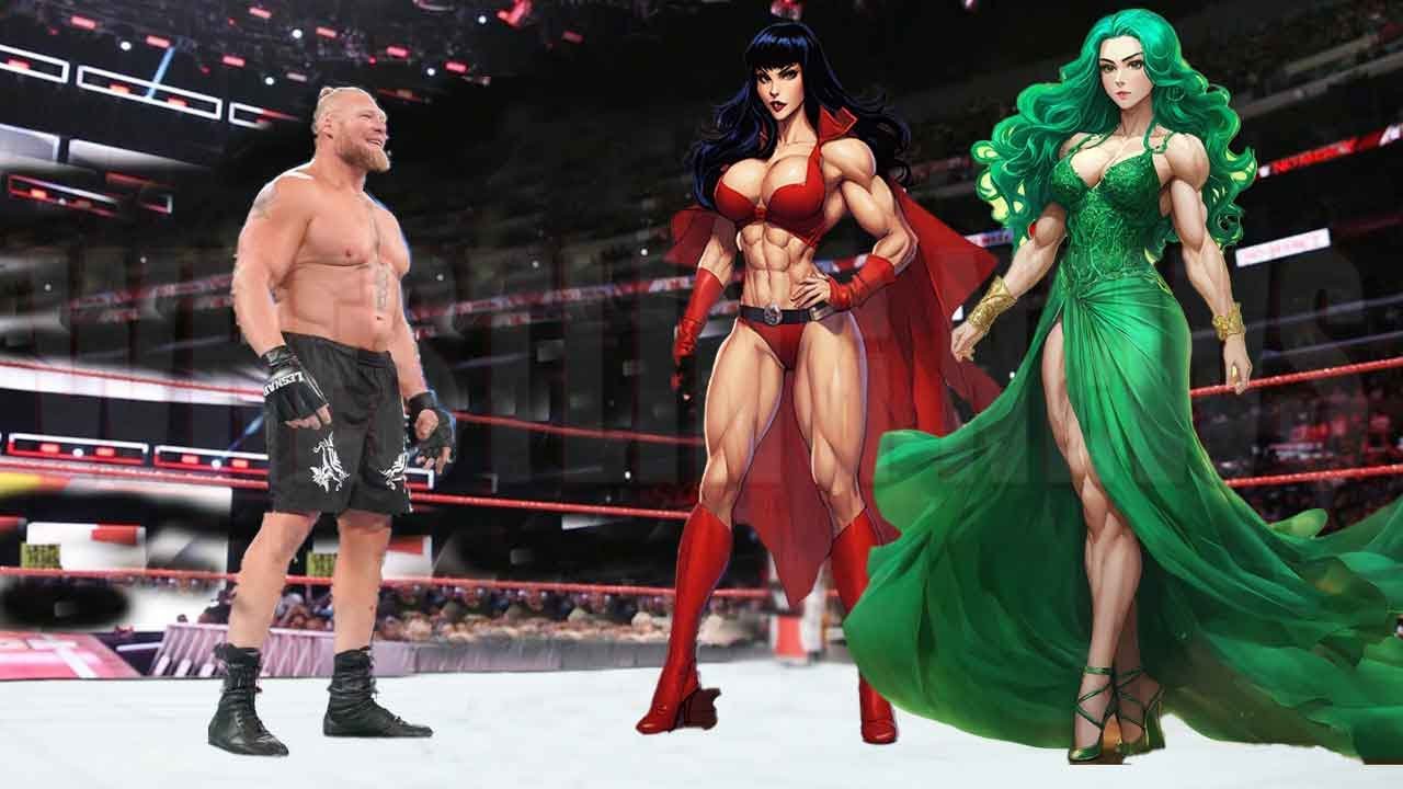 Brock Lesnar vs She Hulk Red She Hulk Match