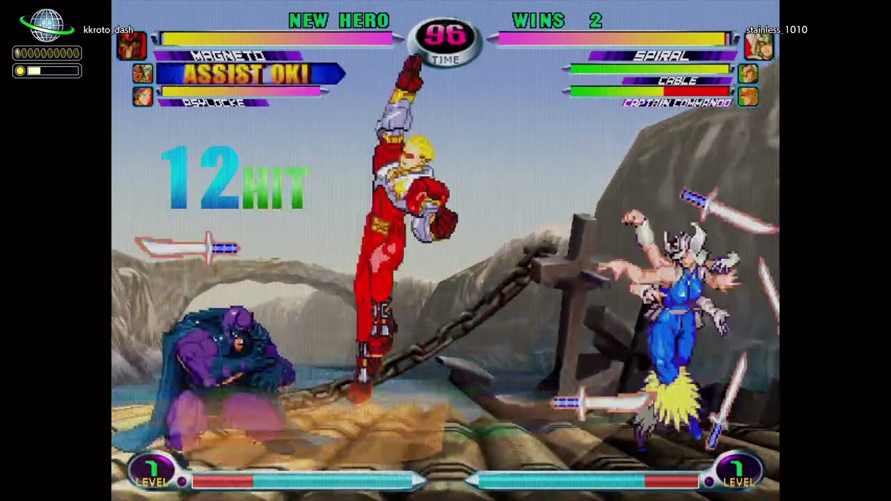 Marvel vs. Capcom 2 - 1/26/26 kkroto_dash vs. stainless_1010 [2/2]