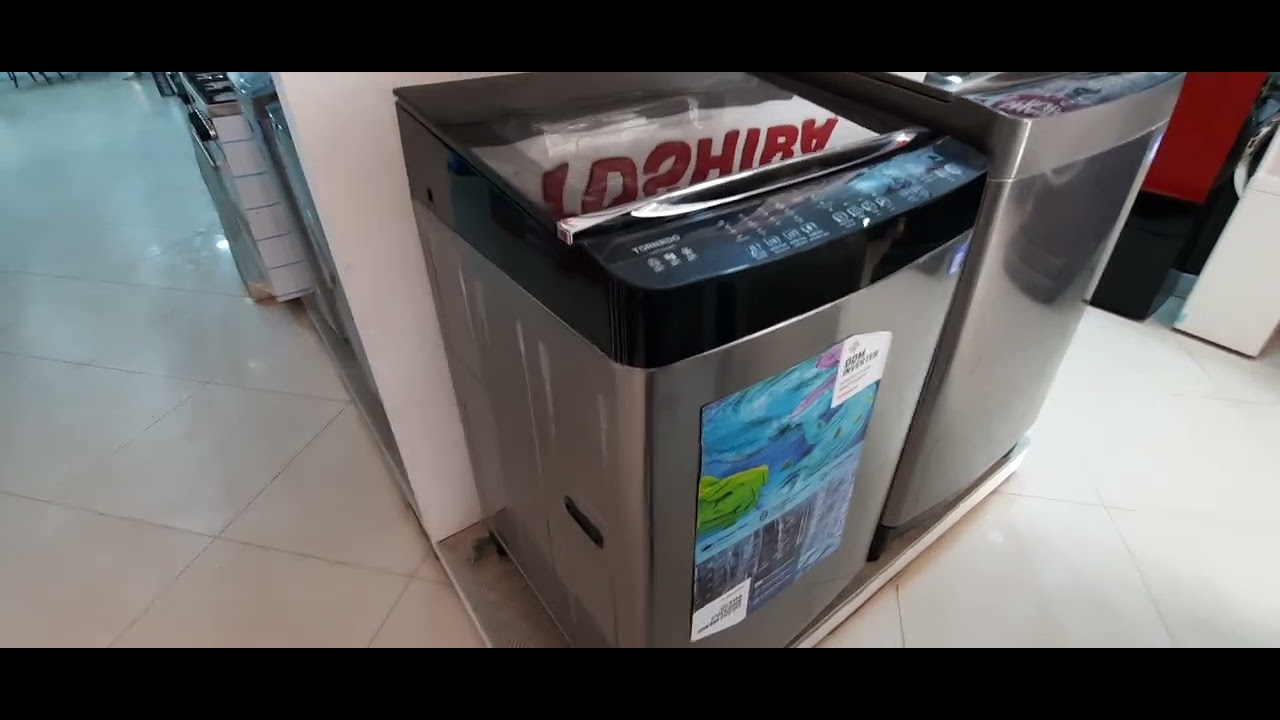 غسالة تورنيدو فوق أوتوماتيك 15 كجم  انفرتر ، طلمبة  سيلفر