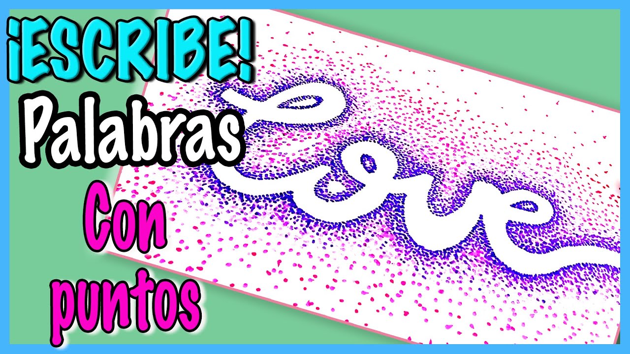 Cómo escribir palabras con puntos