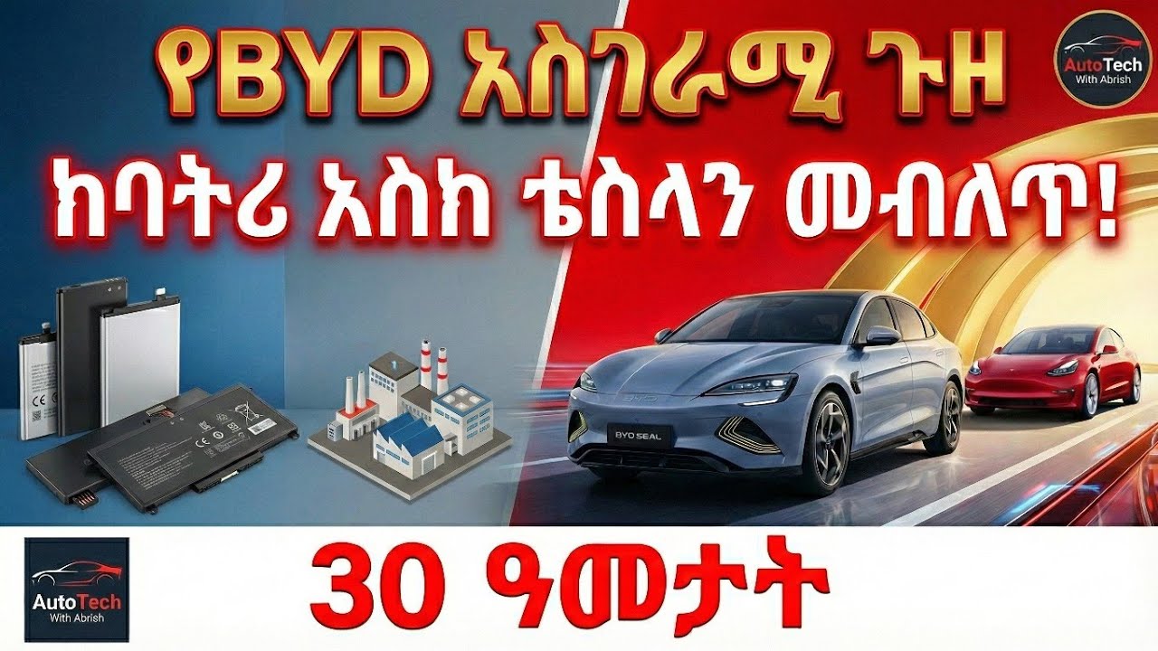 የBYD አስገራሚ ጉዞ፡ ከባትሪ እስከ ቴስላን መብለጥ! (30 ዓመታት)