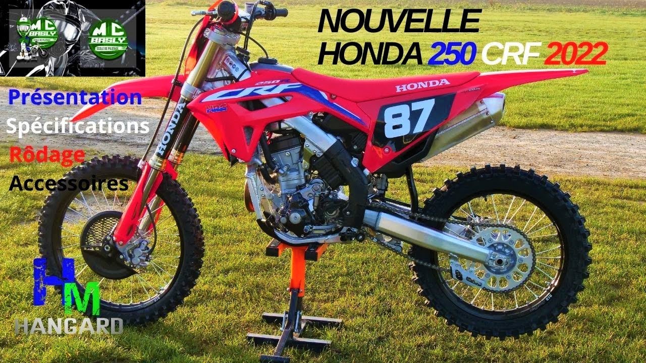 HONDA 250 CRF 2022  Presentation- Spécifications, delivery-break-in-accessories