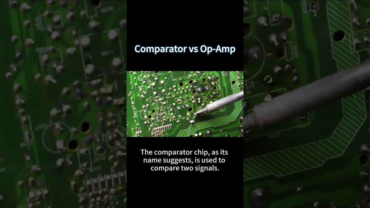 Comparator vs Op-Amp #ElectronicsLearning  #TechBreakdown  #ComparatorVsOpAm