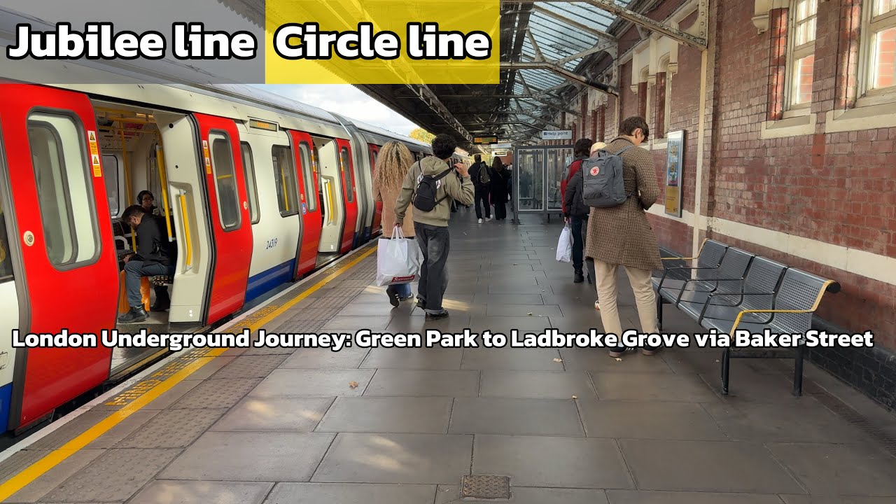 London Underground Journey: Green Park to Ladbroke Grove via Baker Street
